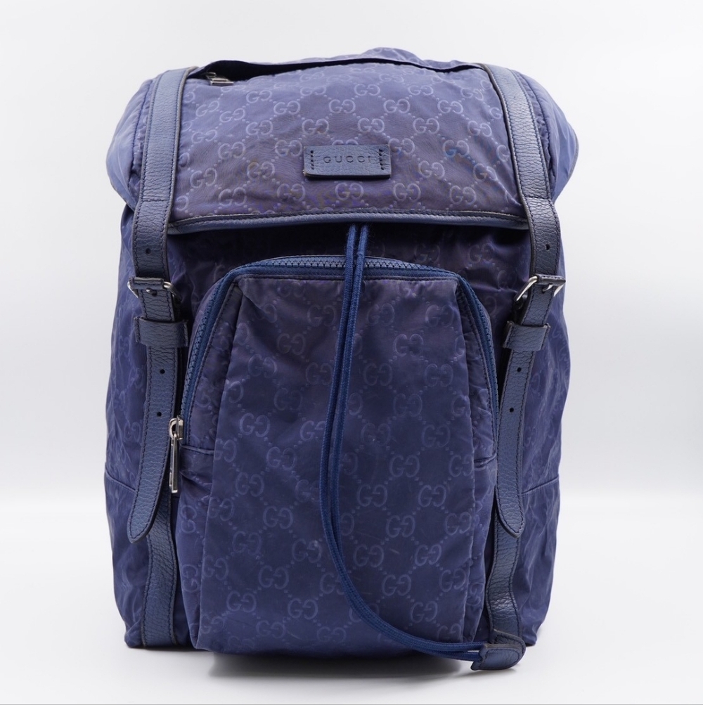 CA46 💚 Gucci GG Nylon Backpack
